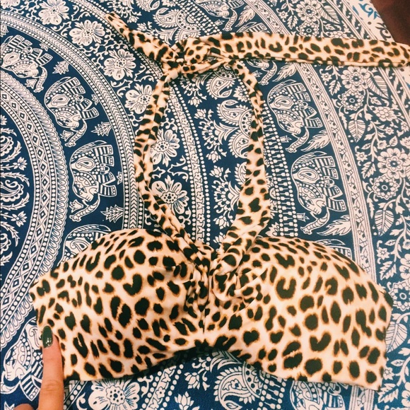 PINK VS cheetah bathing suit top - Picture 1 of 4